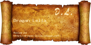 Dragan Leila névjegykártya