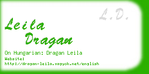 leila dragan business card